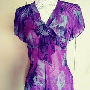 Calvin Klein NWT sheer blouse